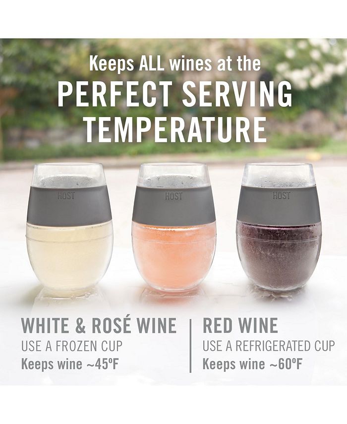 HOST Wine Freeze Cooling Cup in Wood Single Macy's