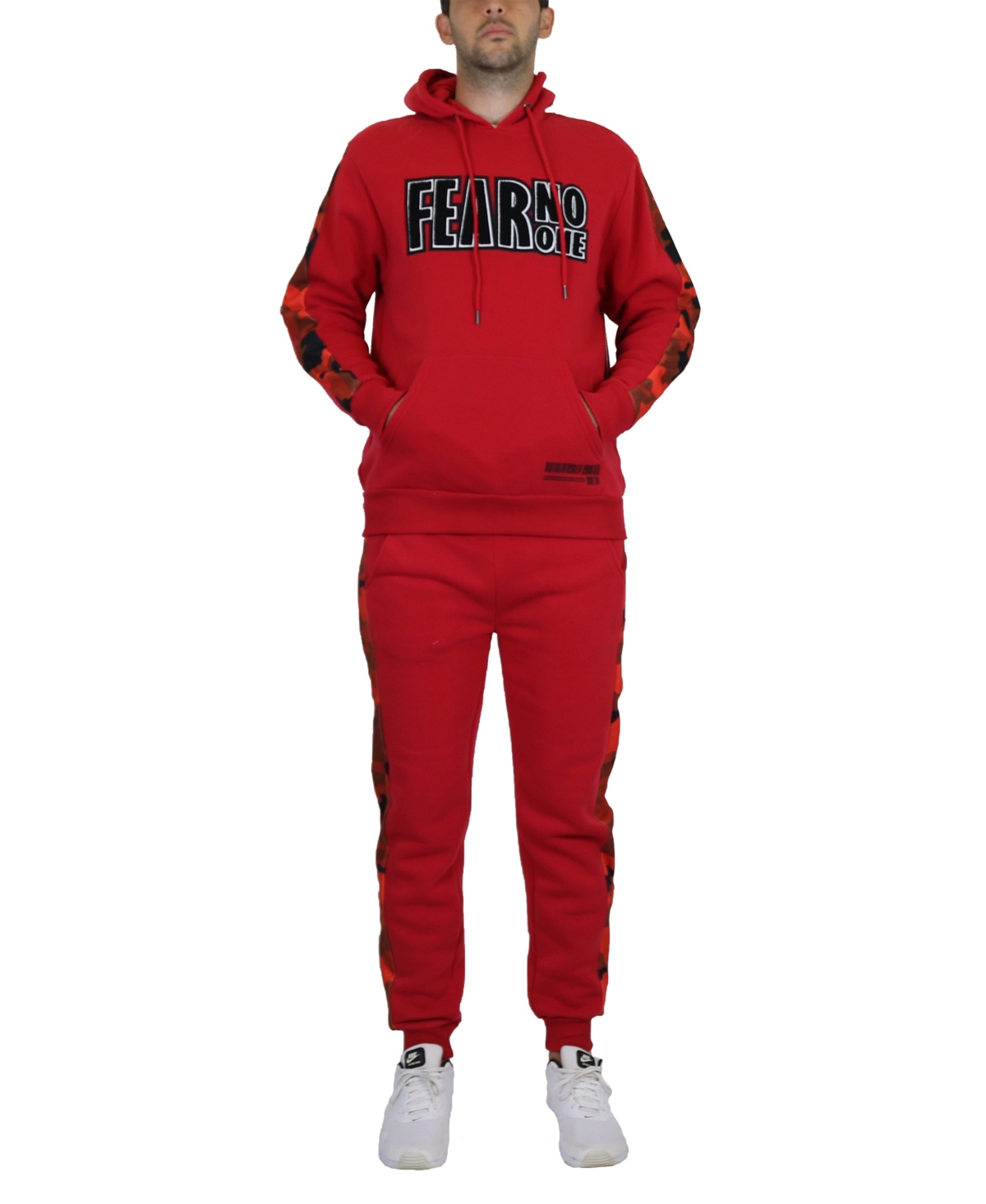 Galaxy By Harvic Men's Fleece-Lined Pullover Hoodie and Jogger Sweatpants, 2 Piece Set