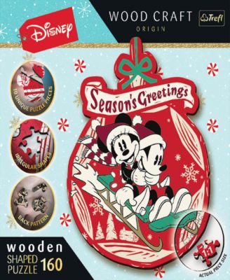 Wood Craft 160 Piece Wooden Puzzle - Disney's Christmas Mickey Mouse