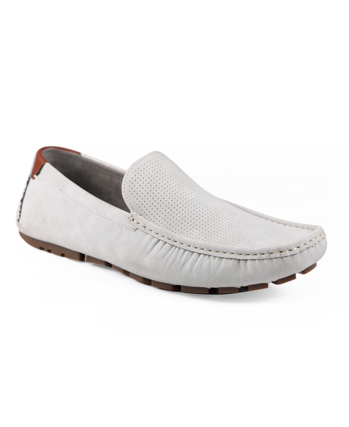 Men's Alvie Moc Toe Driving Loafers - Light Gray Perf