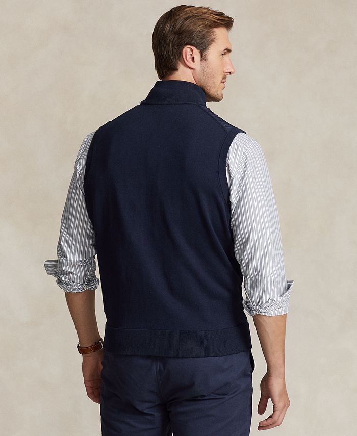Polo Ralph Lauren Men's Big & Tall Hybrid Sweater Vest Macy's