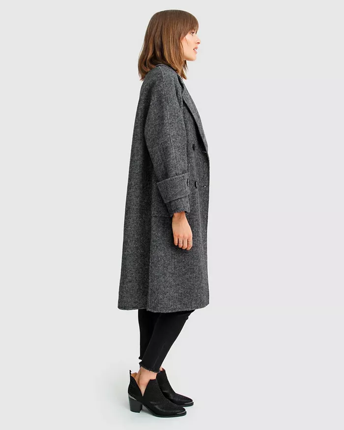 Women's Rumour Has It Oversized Wool Blend Coat - thumbnail 2