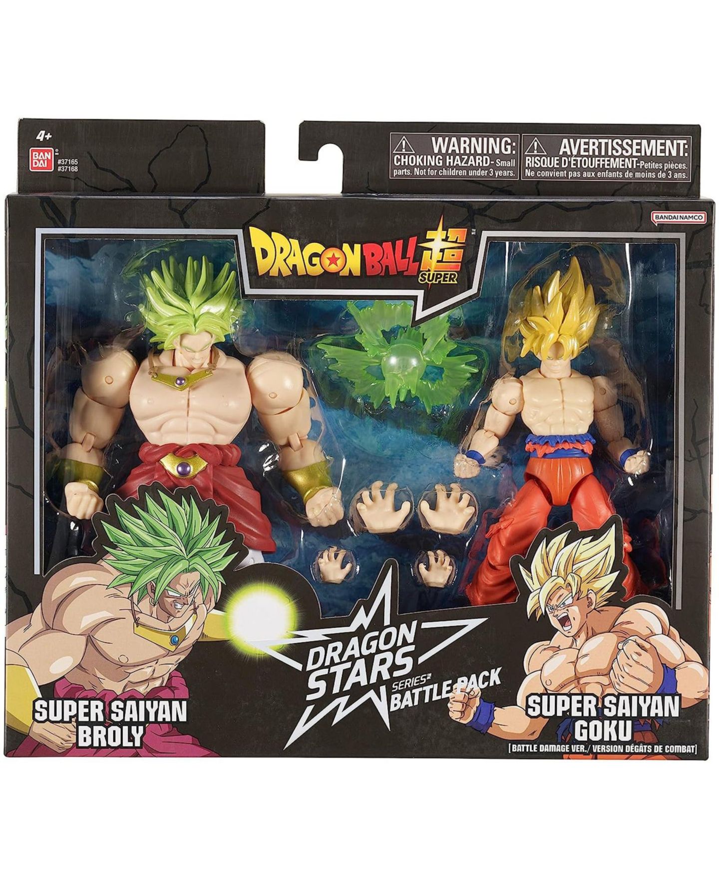 Детские фигурки Bandai Dragonball Super Dragon Stars SSJ Goku And SSJ Broly Figure Set — фото 1
