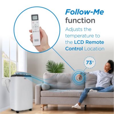 BLACK+DECKER Portable Air Conditioner with Heat, 10,200 BTU SACC/CEC (14,000 BTU ASHRAE 128) for Rooms Up To 700 Sq. Ft.