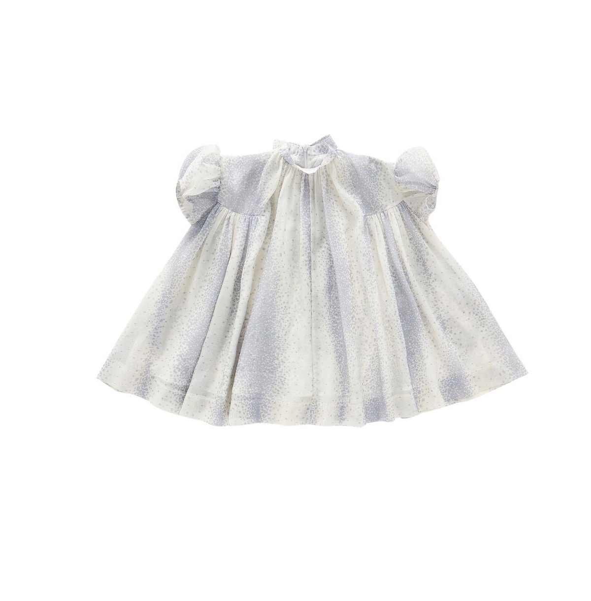 Omamimini Toddler|child Girls, Puff Sleeve Tent Dress In Cream