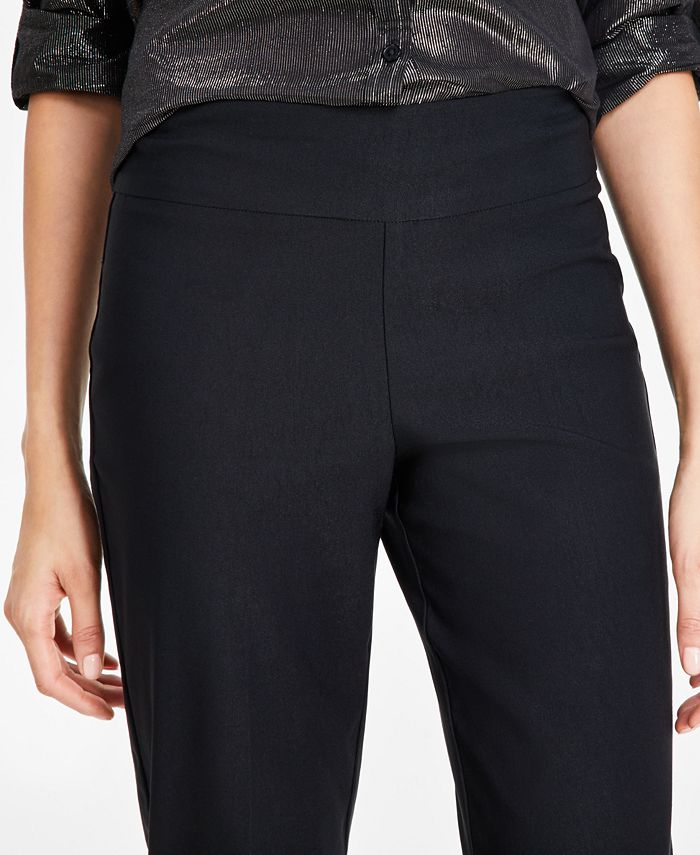 Gloria Vanderbilt Women's Tummy-Control Pull-On Slim Trousers, Regular ...