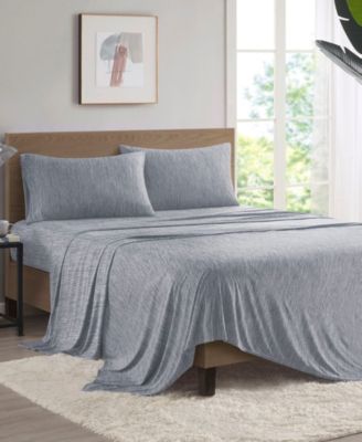 Comfort Cool Jersey Knit Nylon Blend 4-Piece Sheet Set, Full