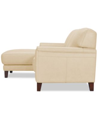 Ashlinn 86" 2-Pc. Pastel Leather Sectional