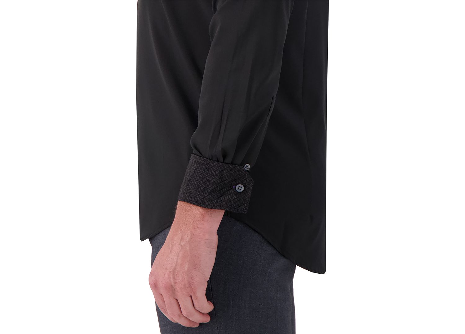 Men's Slim-Fit Solid Woven Shirt