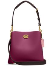 COACH Novelty Strap in Pebble Leather with Chain - Macy's