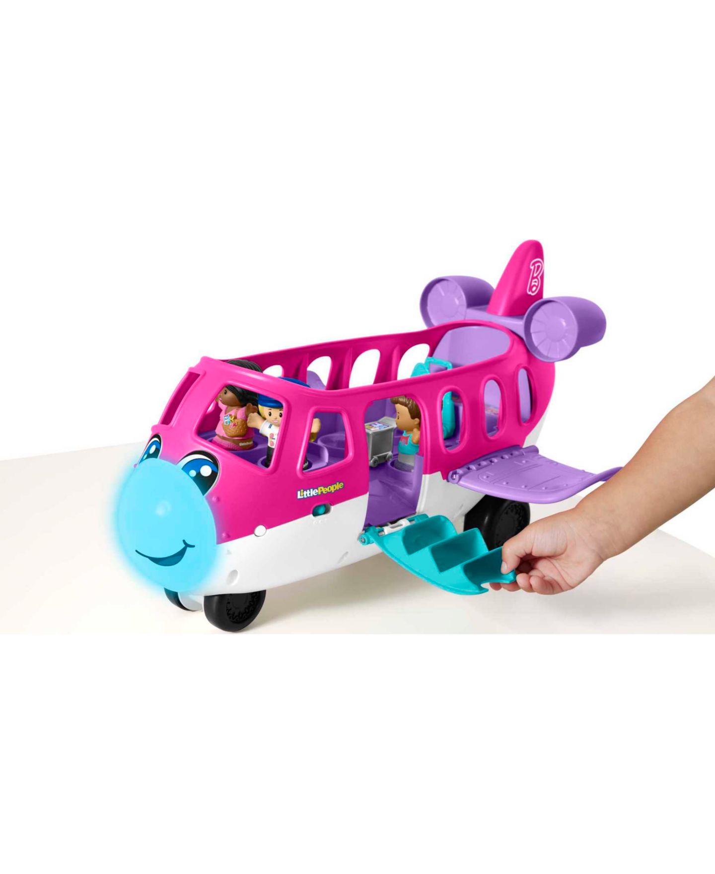 Детский игровой набор Fisher Price Fisher-Price Barbie Little Dream Plane Light-Up 5-Piece Playset, Ages 18 months-5 years — фото 2