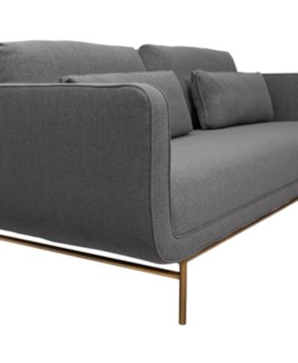 Lilou 77" Polyester with Metal Legs Sofa
