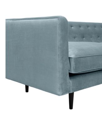 Annabelle 80" Velvet with Wood Legs Sofa