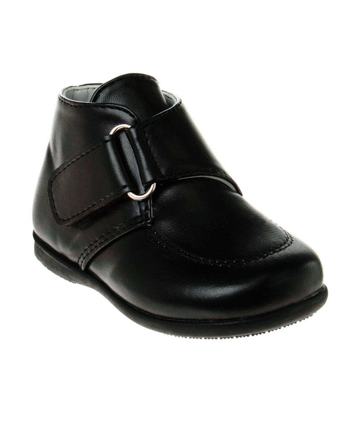 Josmo Kids' Toddler Boys Hook And Loop Straps Dress Shoes In Black