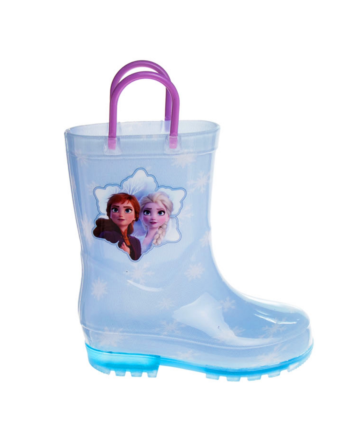 Disney Little Girls Frozen Anna and Elsa Dual Sizes Rain Boots