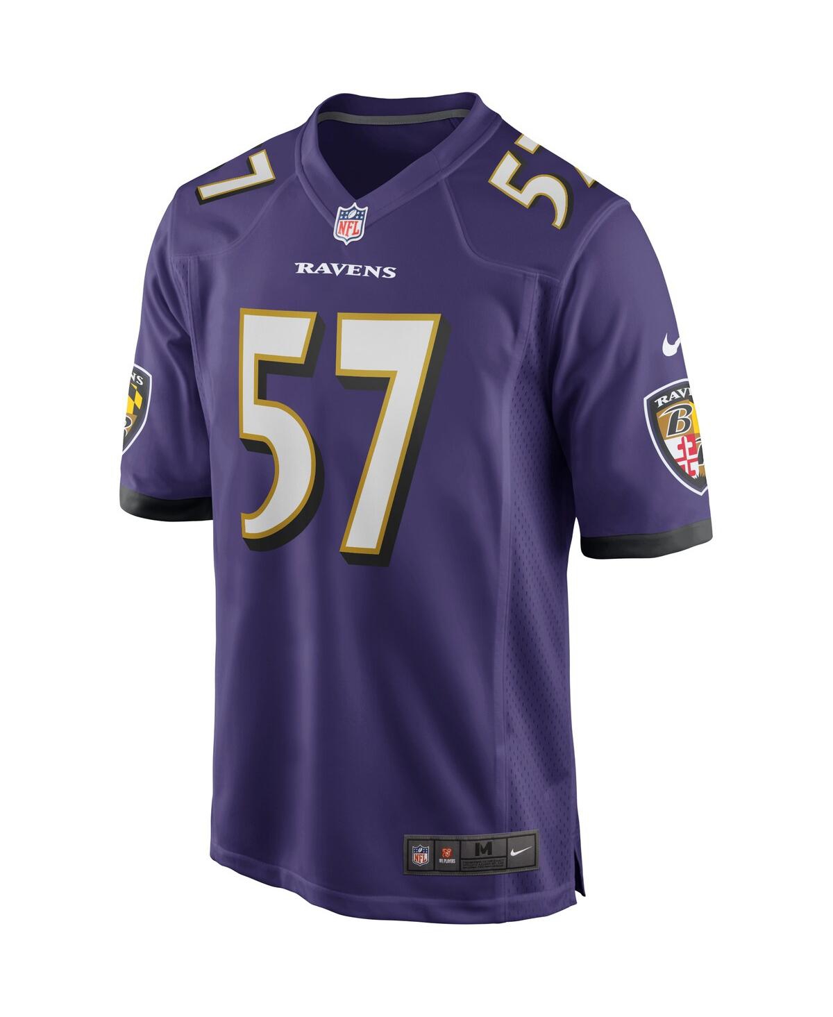 Men's Nike Bart ScottBaltimore Ravens Game Retired Player Jersey - Purple