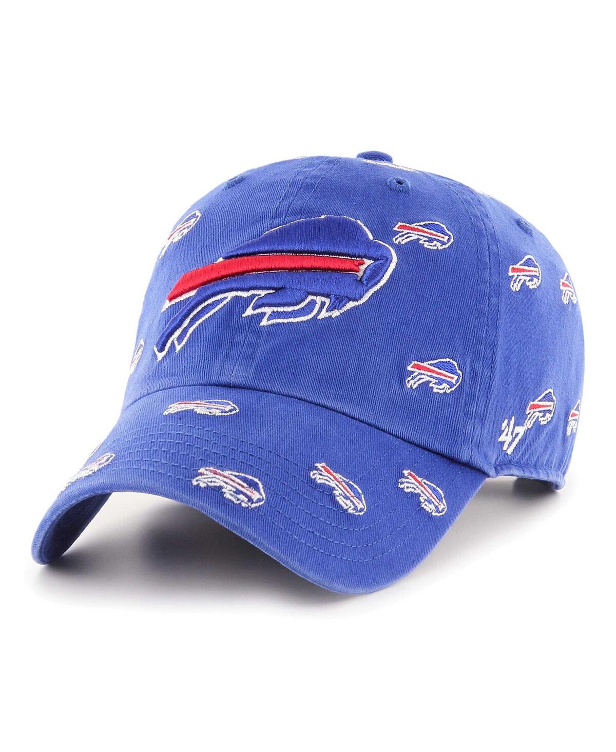 47 Brand Men's And Women's ' Royal Buffalo Bills Confetti Clean Up Adjustable Hat