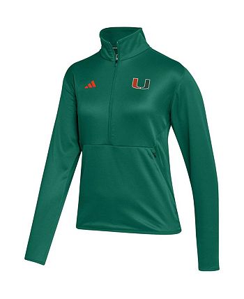 adidas Women s Green Miami Hurricanes 2023 Sideline AEROREADY