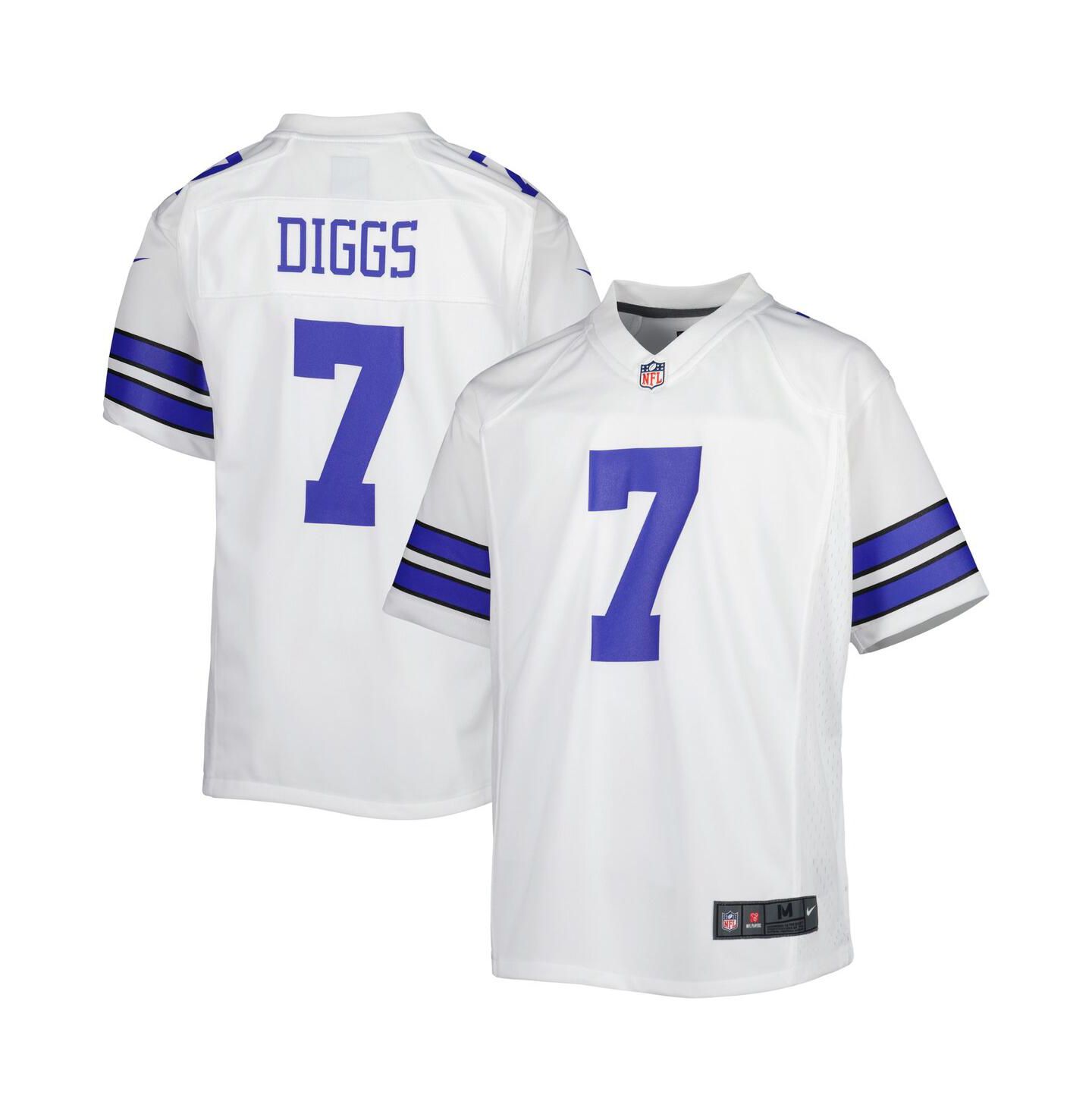Детское джерси Nike Big Boys Trevon Diggs Dallas Cowboys Game Jersey, цвет: Белый / Синий — фото 1