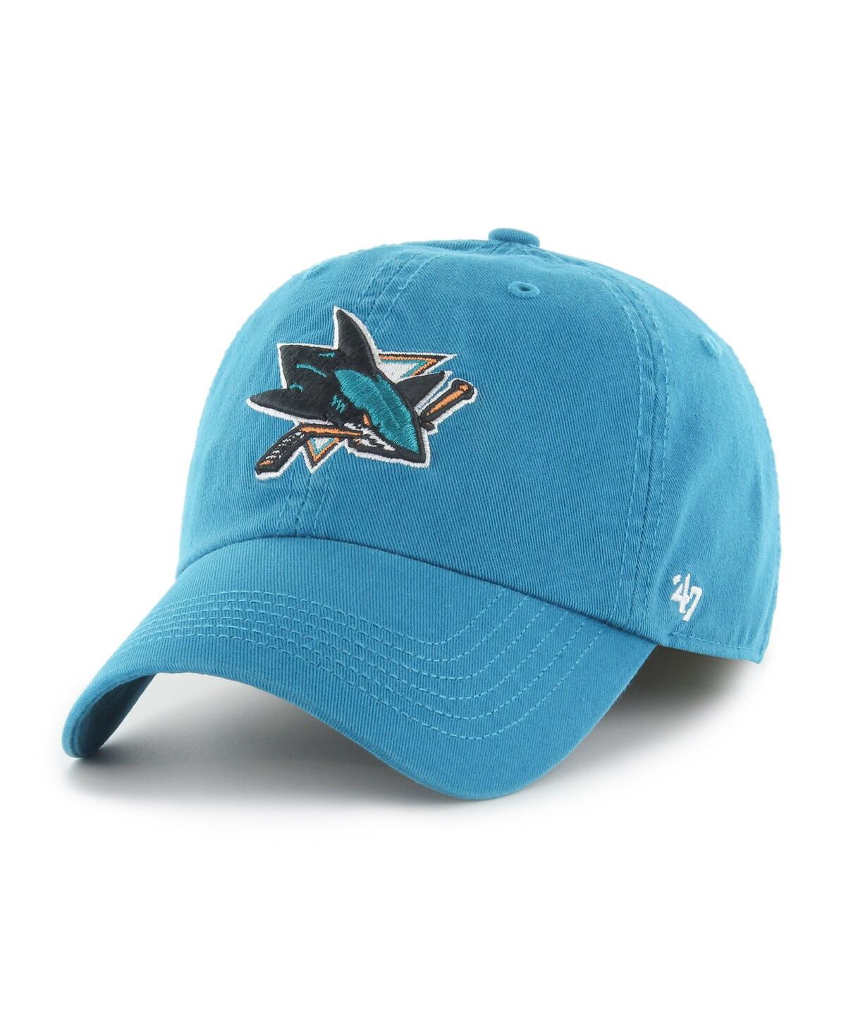 47 Brand Men's ' Teal San Jose Sharks Classic Franchise Flex Hat