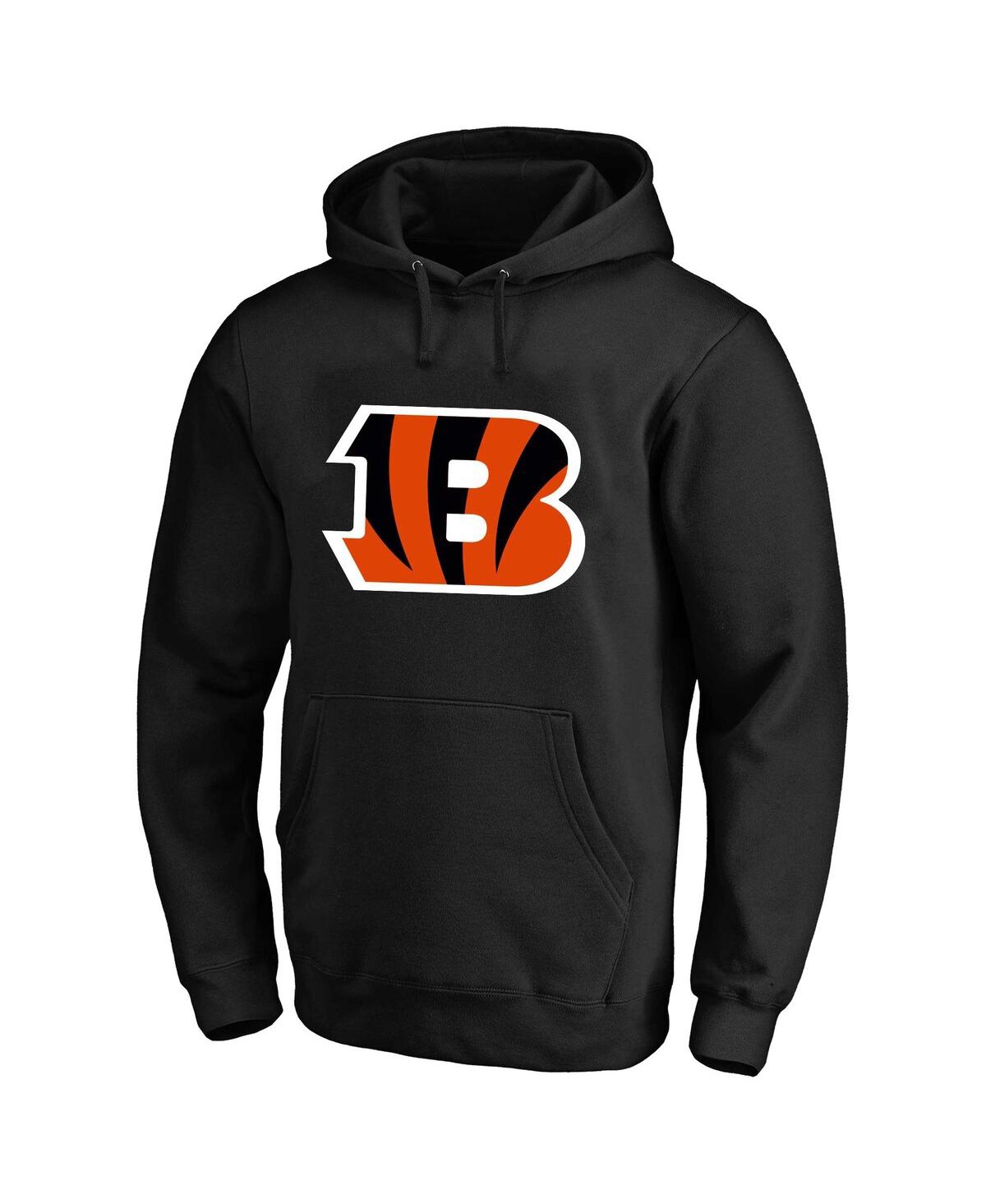 Fanatics Men's Joe Burrow Black Cincinnati Bengals Big And Tall Fleece Name And Number Pullover Hoodie In Black