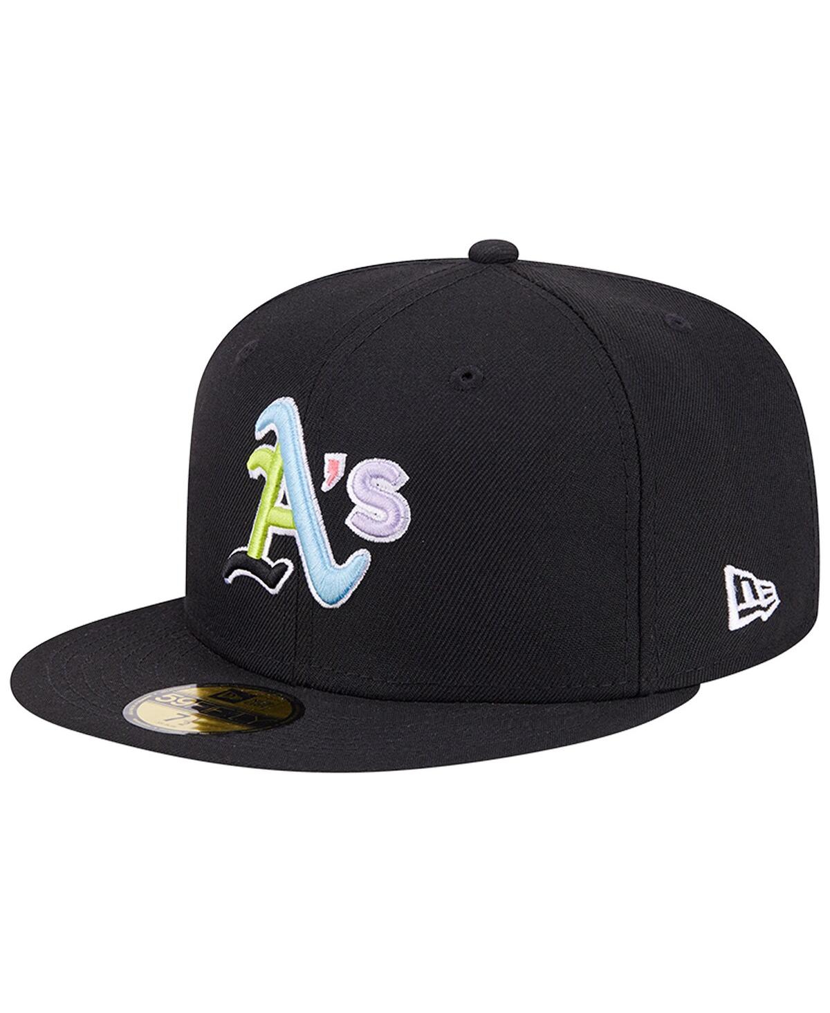 Men's New EraOakland Athletics Multi-Color Pack 59FIFTY Fitted Hat - Black