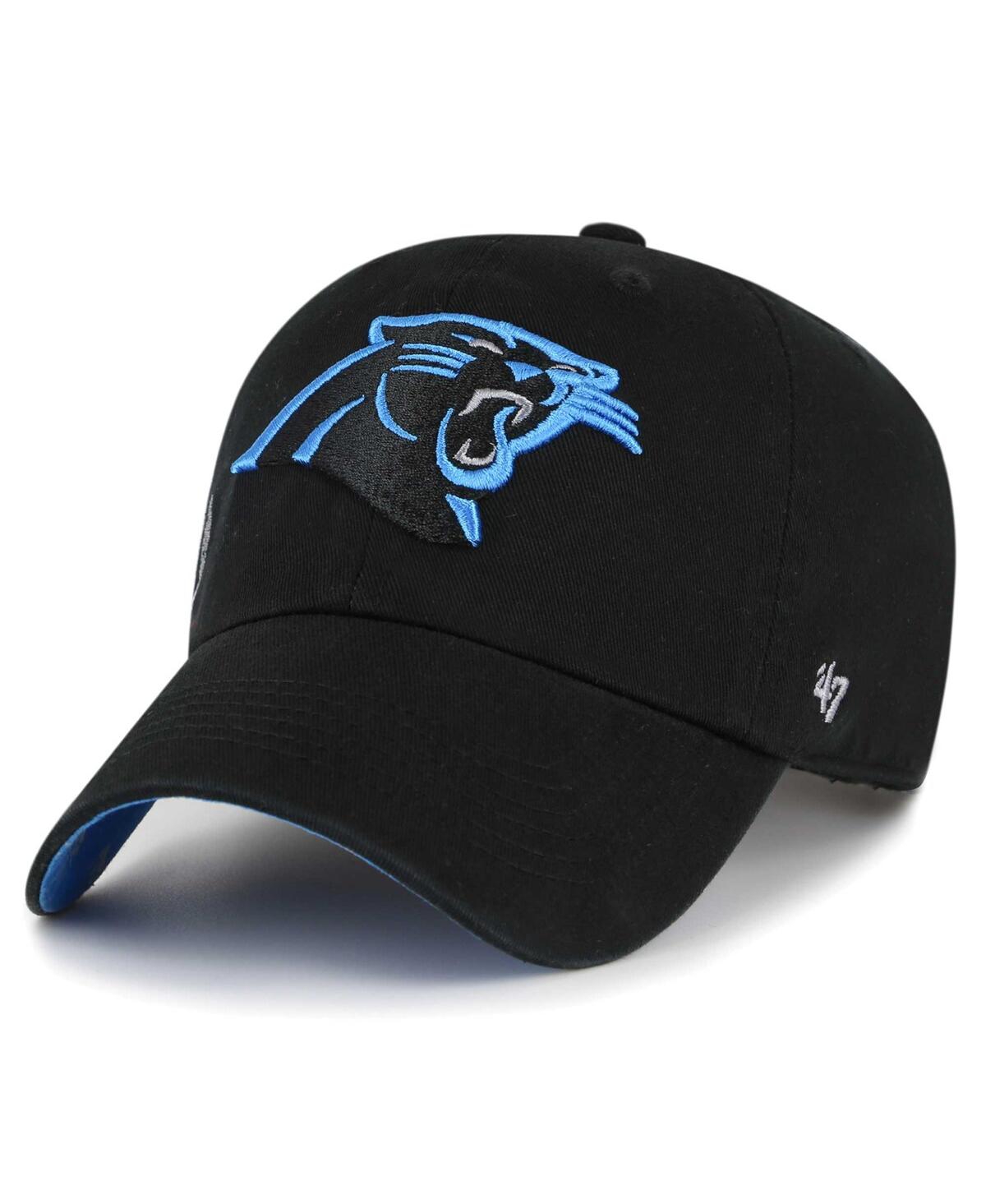47 Brand Women's Black Carolina Panthers Miata Clean Up Secondary Adjustable Hat In Black