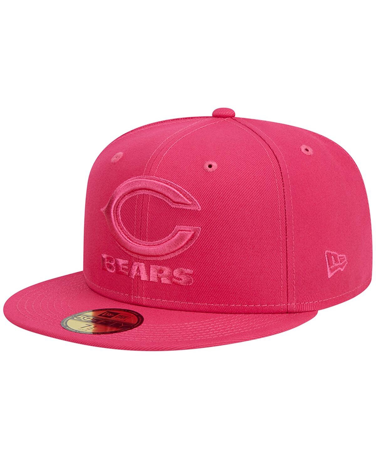 Shop New Era Men's  Pink Chicago Bears Color Pack 59fifty Fitted Hat