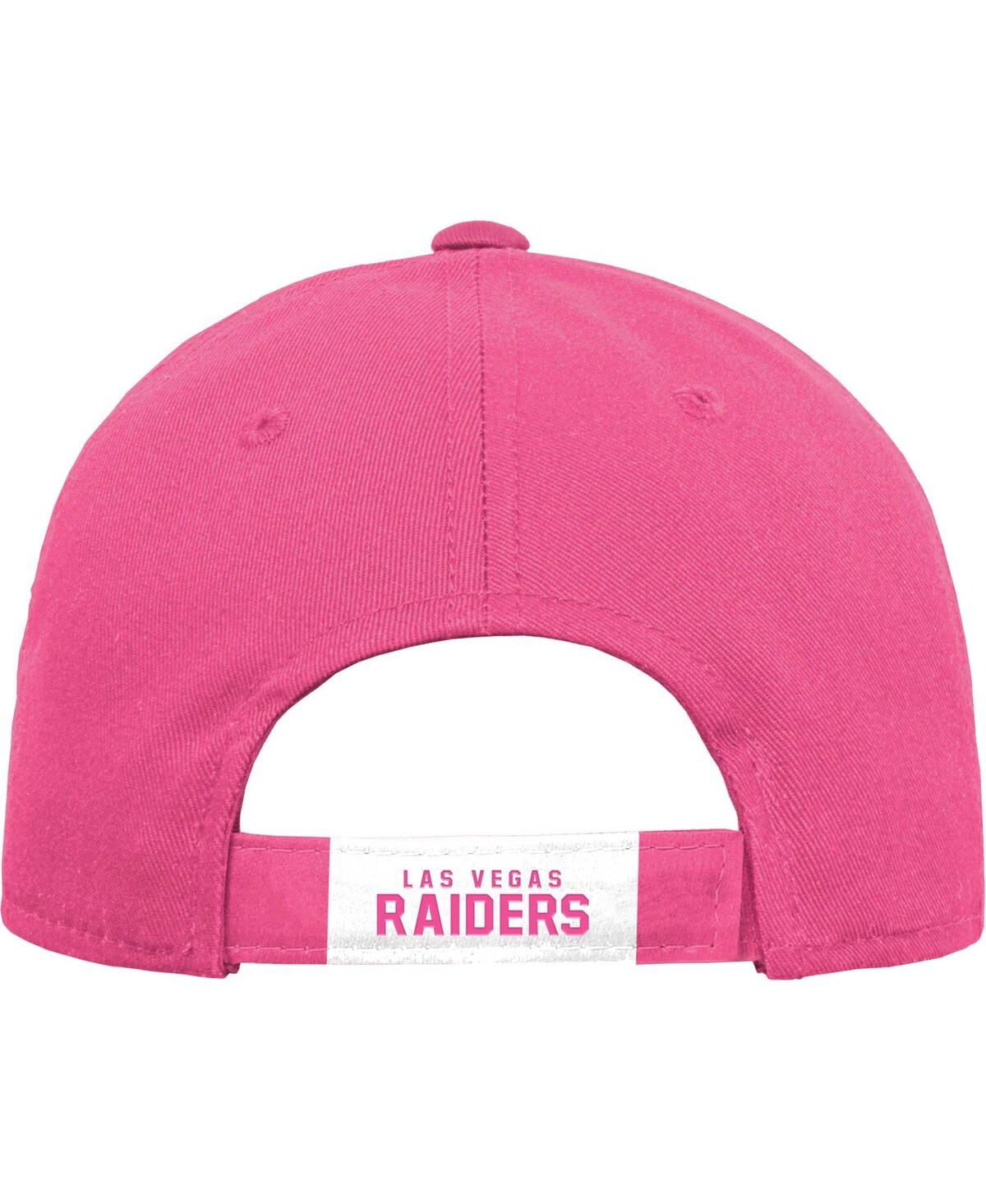 Shop Outerstuff Girls Youth Pink Las Vegas Raiders Adjustable Hat