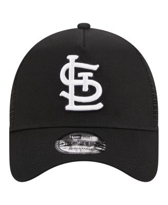 Men's Black St. Louis Cardinals A-Frame 9FORTY Trucker Adjustable Hat