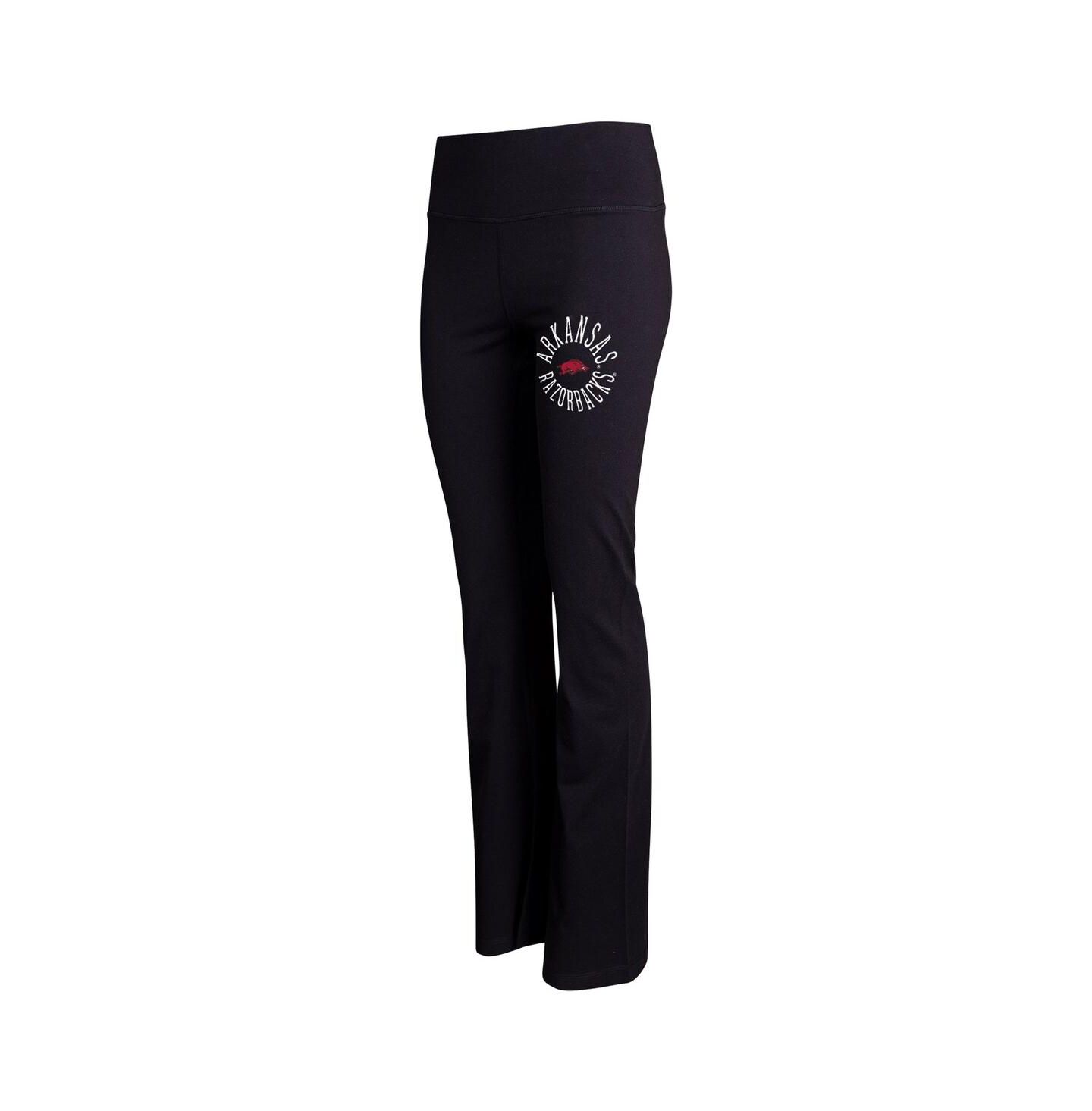 Женские леггинсы Concepts Sport Black Arkansas Razorbacks Enclave Tri-Blend Flared — фото 1