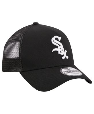 Men's Black Chicago White Sox A-Frame 9FORTY Trucker Adjustable Hat