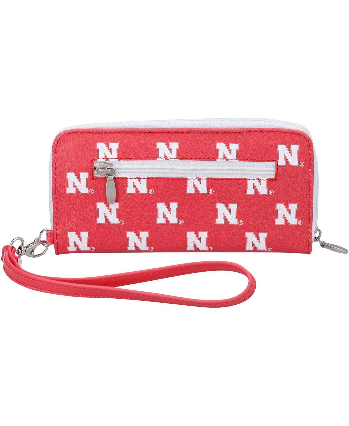 Women's Nebraska Huskers Zip-Around Wristlet Wallet - Red