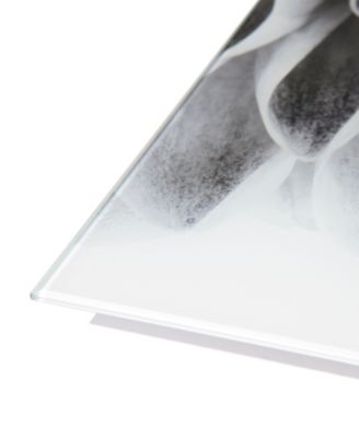 "Dahlia Ab" Frameless Free Floating Tempered Glass Panel Graphic Wall Art Set of 2, 72" x 36" x 0.2" Each