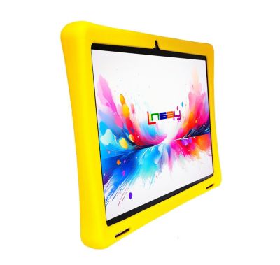 New 10.1" Funny Kids Tablet Octa Core 256GB with Yellow Kids Defender Case and Smart Dog Toy New Android 15