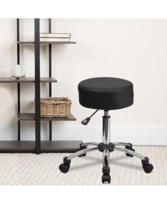 Medical Ergonomic Stool With Chrome Base