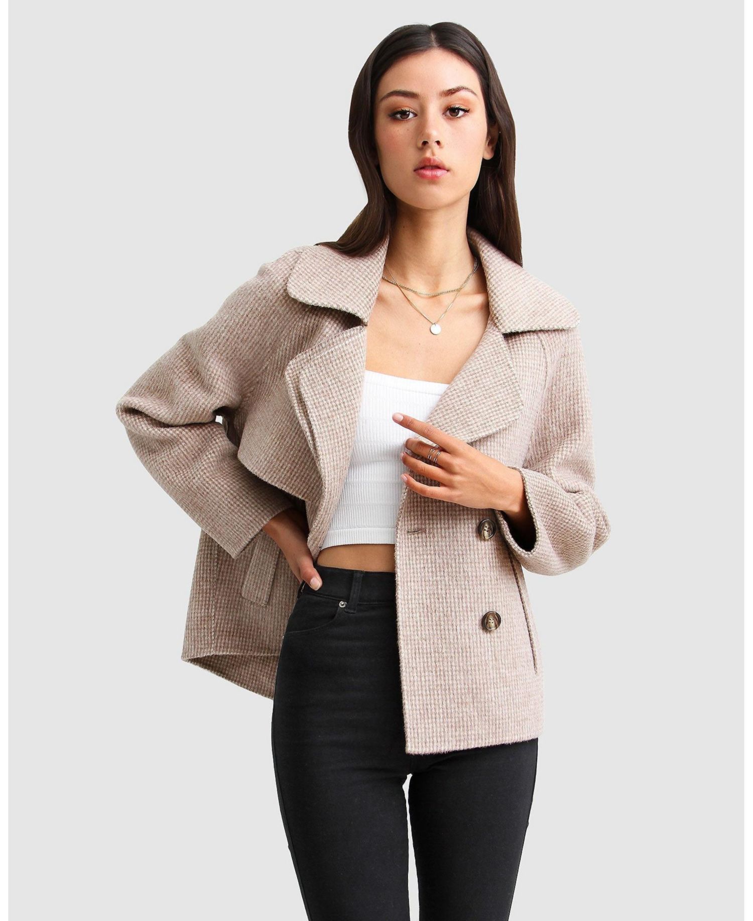 Women's I'm Yours Wool Blend Peacoat