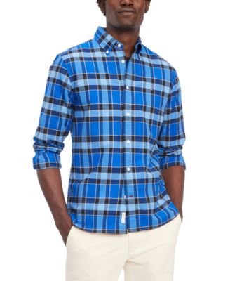 Tommy Hilfiger - Men's Regular-Fit Bold Check Button-Down Oxford Shirt
