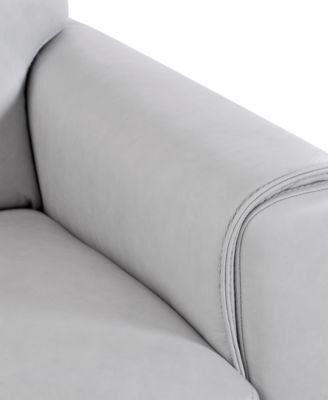 Ashlinn 94" 3-Pc. Pastel Leather Sectional