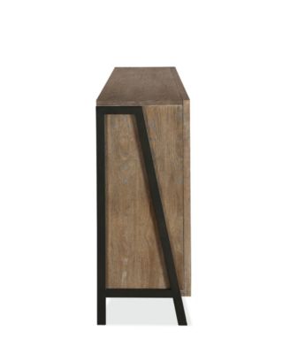 Finch 42" Wood and Metal Accent Bookcase