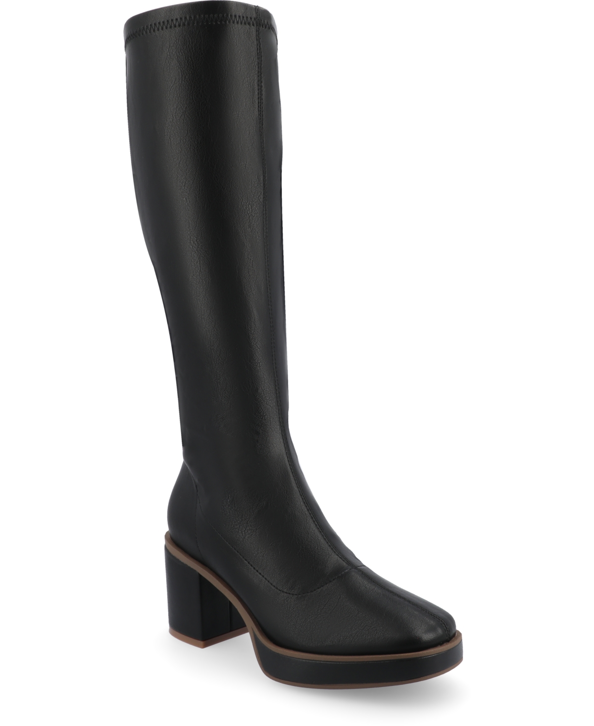 Shop Journee Collection Women's Alondra Wide Width Platform Boots In Black