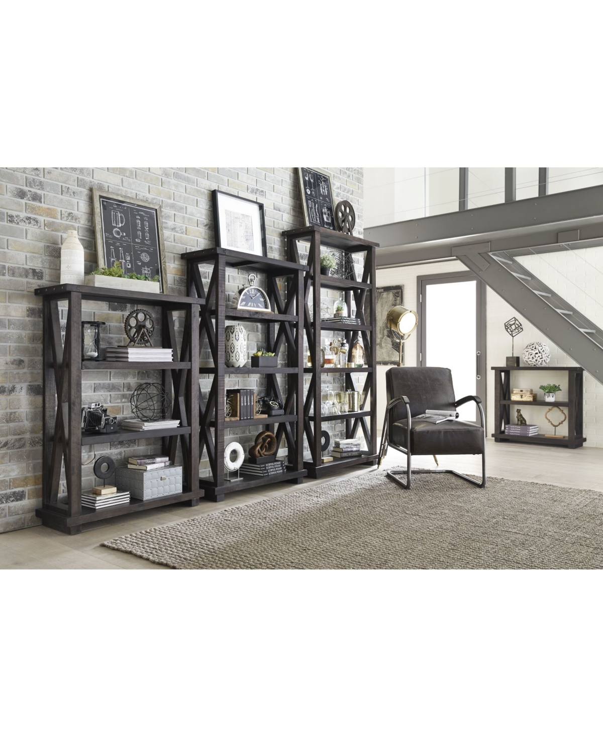 Macy's Yosemite 82" Wood Bookshelf In Cafe