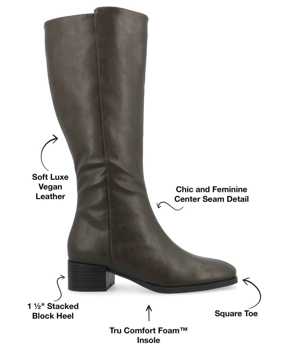 Journee Collection Women's Devri Knee High Boots