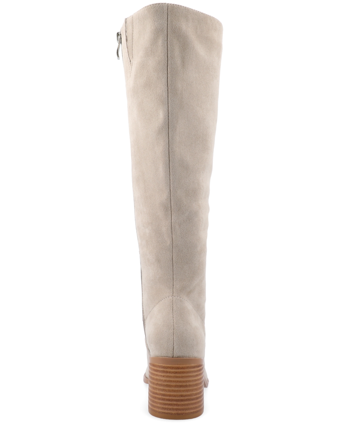 Journee Collection Women's Romilly Wide Width Calf Round Toe Block Heel Knee High Boots
