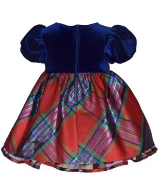 Bonnie Baby Girl's Heart Appliqued Playwear Set | Seersucker Dress & Capri Pant Outfit