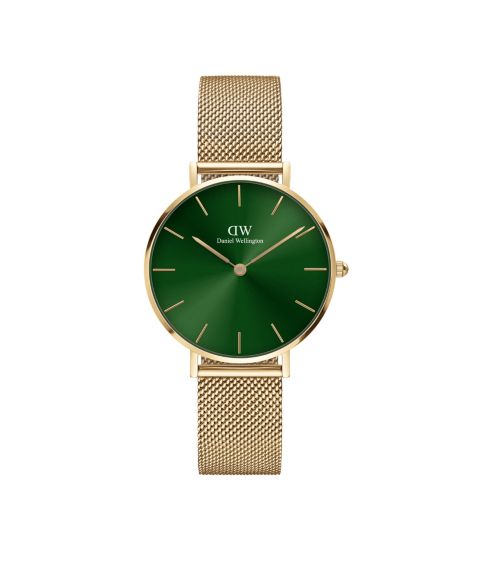Женские часы Daniel Wellington Petite Emerald 23K Gold PVD Plated Stainless Steel 32mm