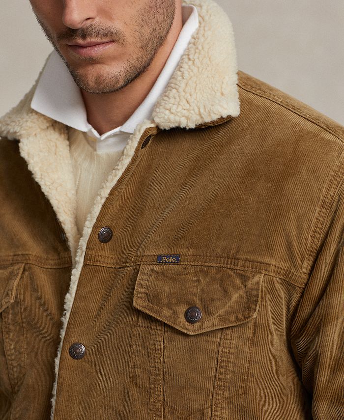 Polo Ralph Lauren Men's Big & Tall FleeceLined Corduroy Trucker Jacket