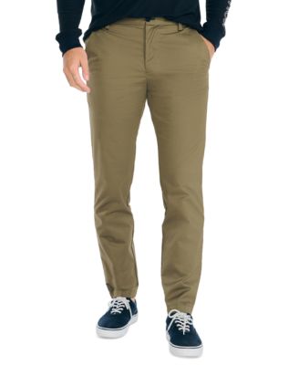 Men's Olive Straight Leg Cotton Chinos, Ben Sherman