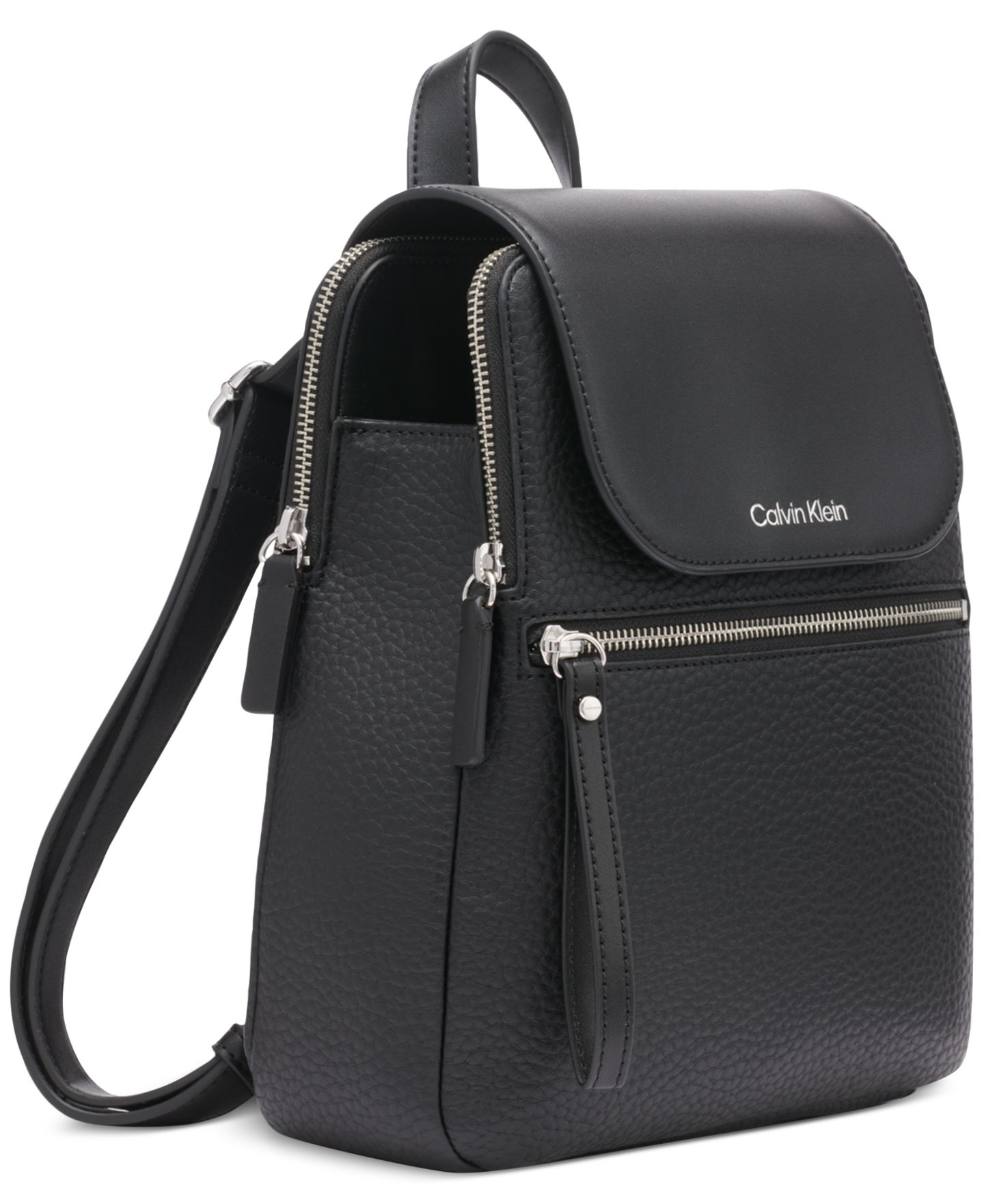 Рюкзак Calvin Klein Garnet Triple Compartment, цвет: Чёрный / Серебряный — фото 2