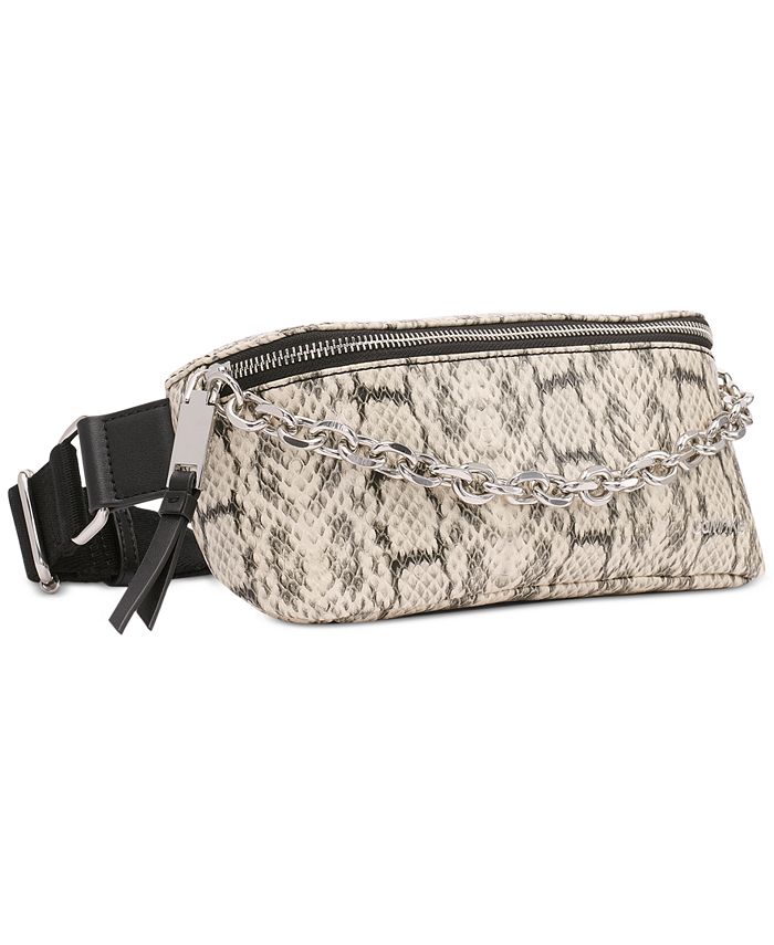 Calvin Klein Rain Adjustable Belt Bag with Chain Detail Macy's